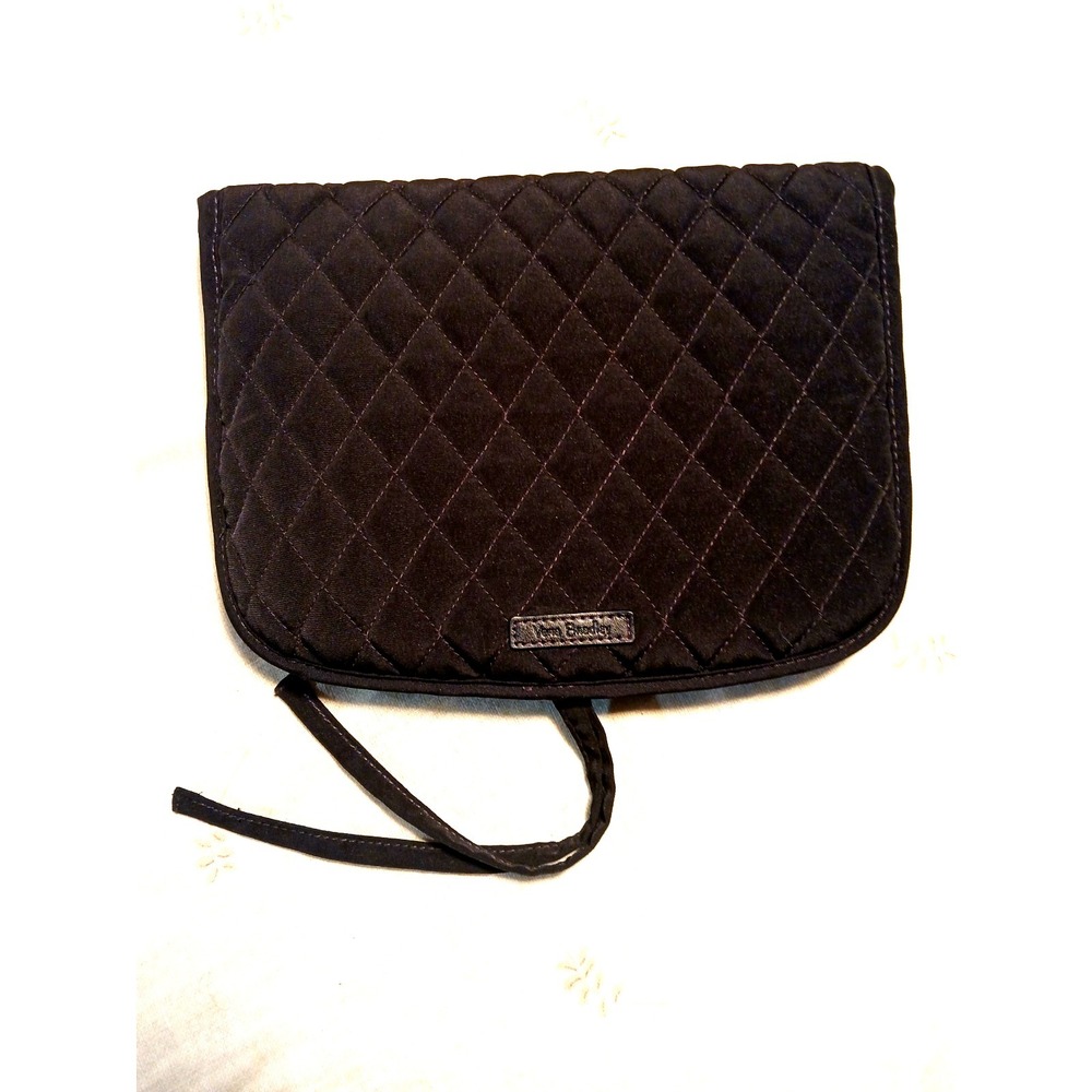 Vera Bradley Hanging Travel Organizer Quilted Microfiber Women Black